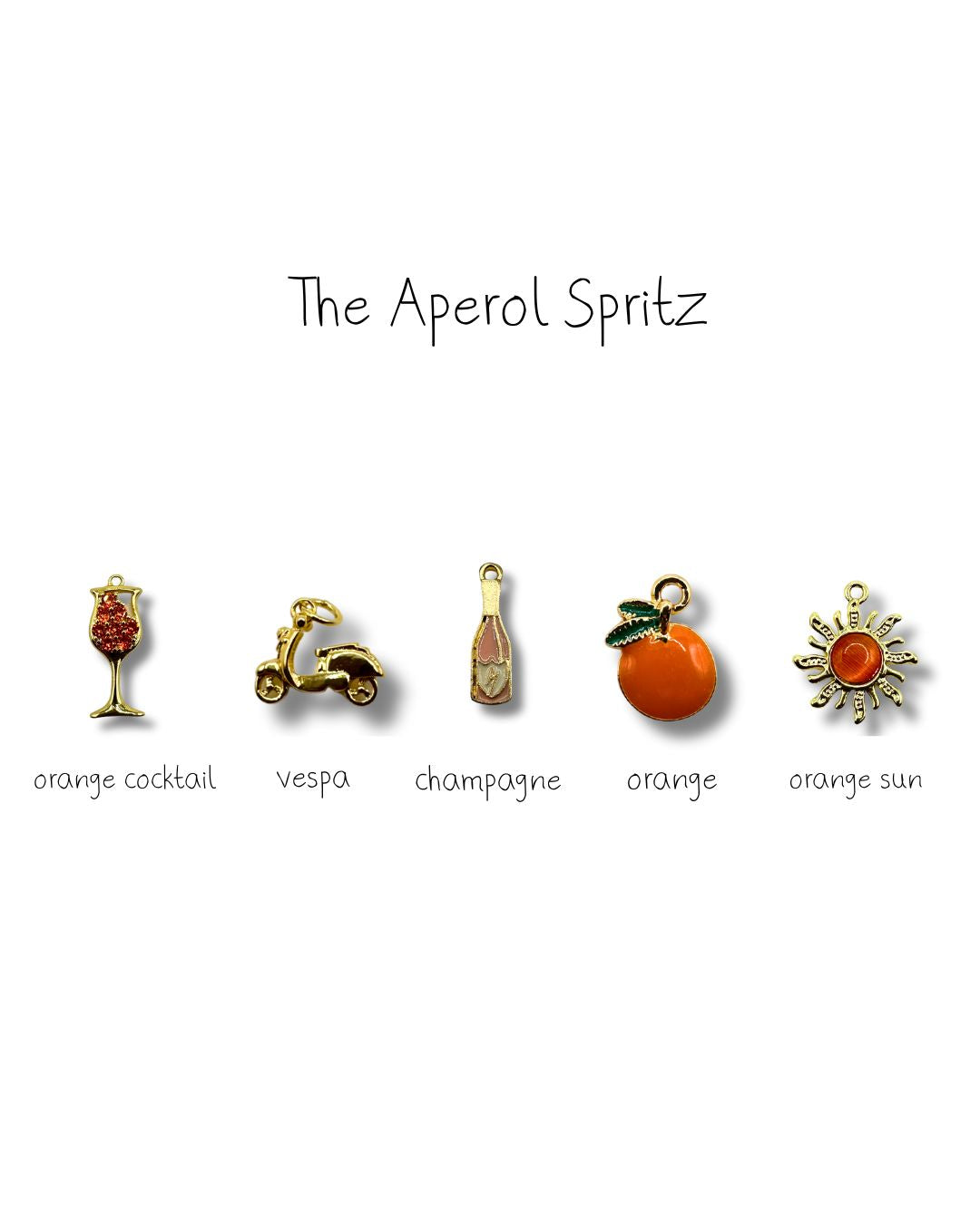 The Aperol Spritz - Charm Necklace DIY Kit