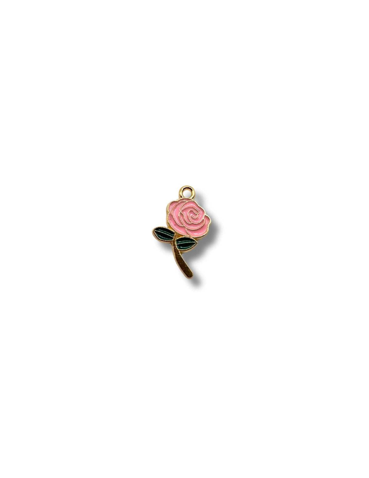 Pink Rose Charm