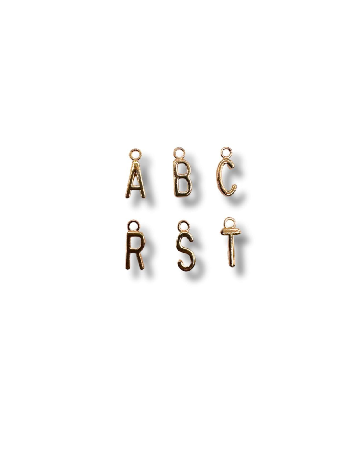 Rose Gold Letter Charm