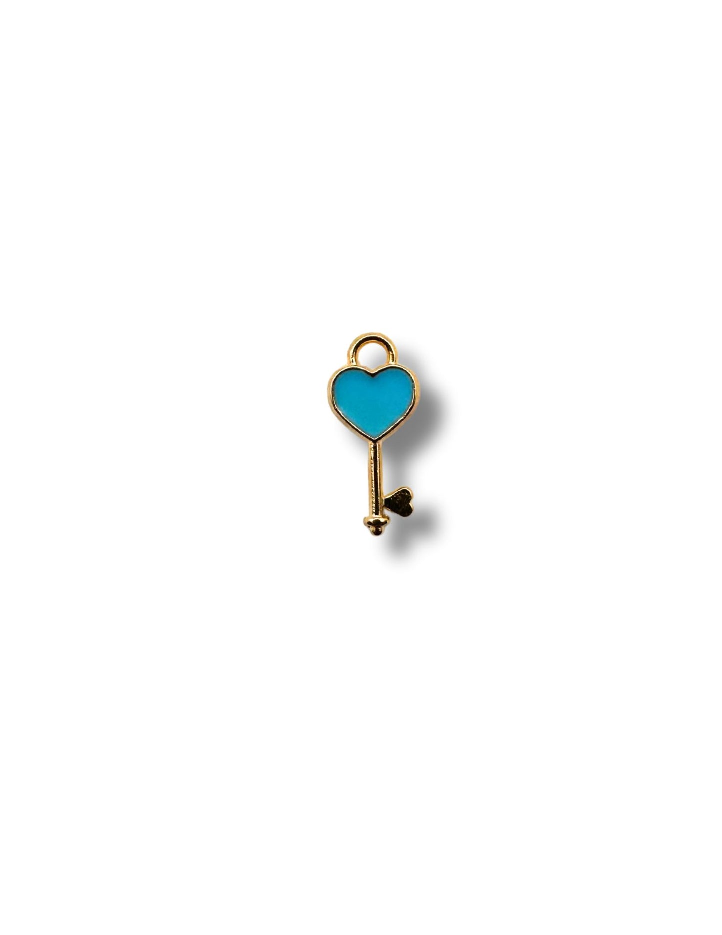 Heart Key Charm