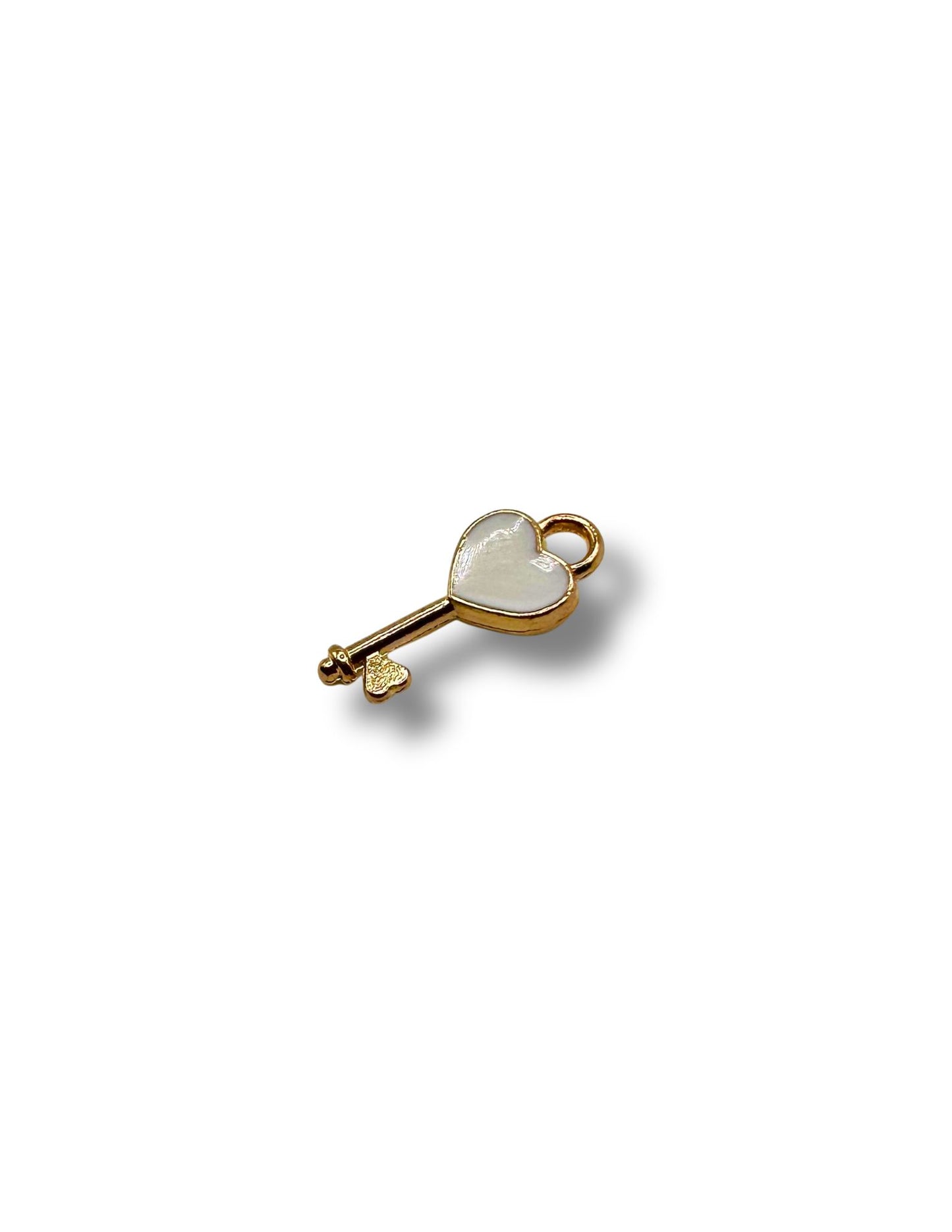 Heart Key Charm