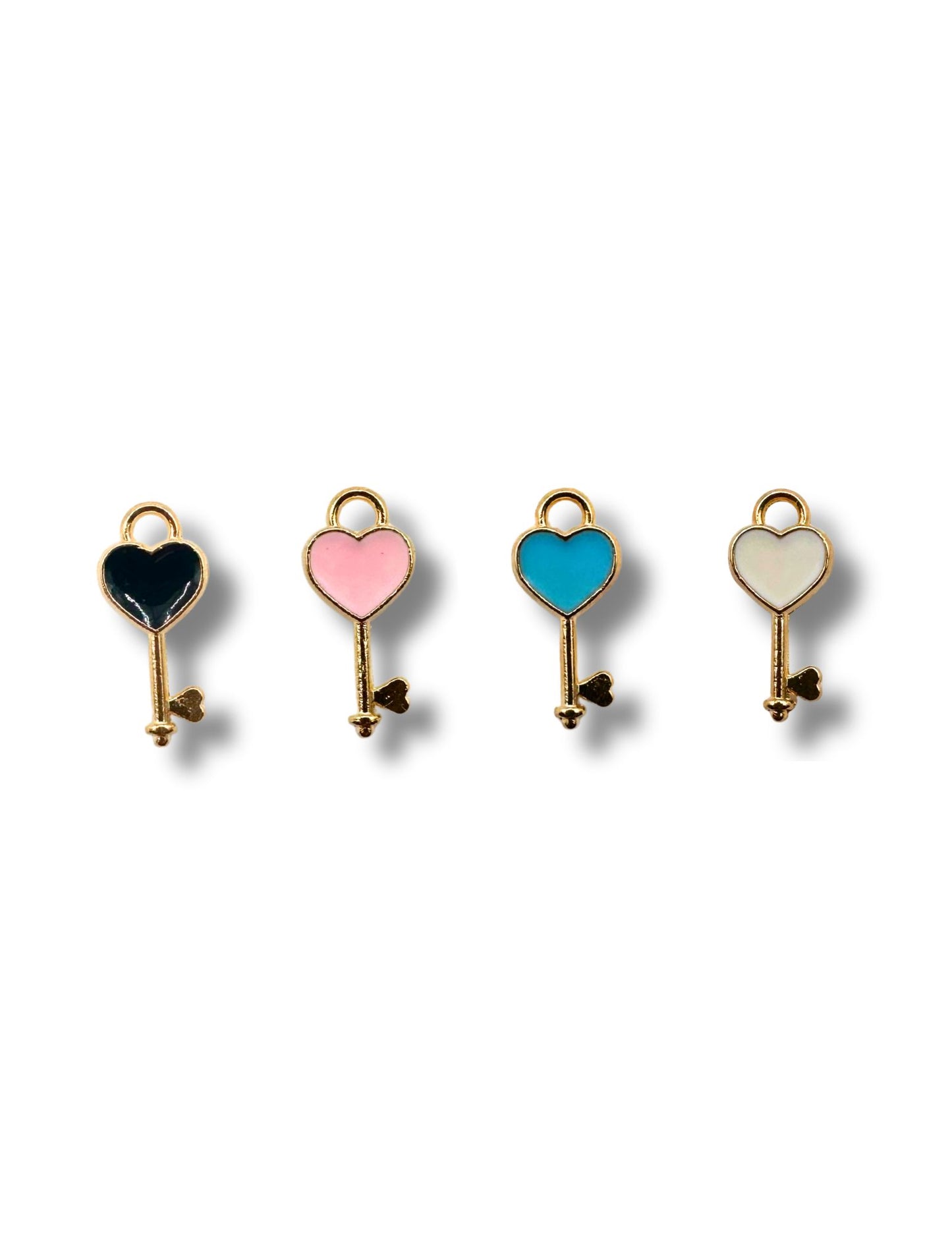 Heart Key Charm