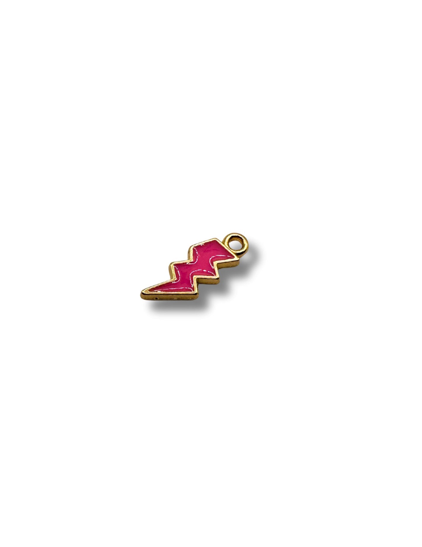 Colored Lightening Bolt Charm