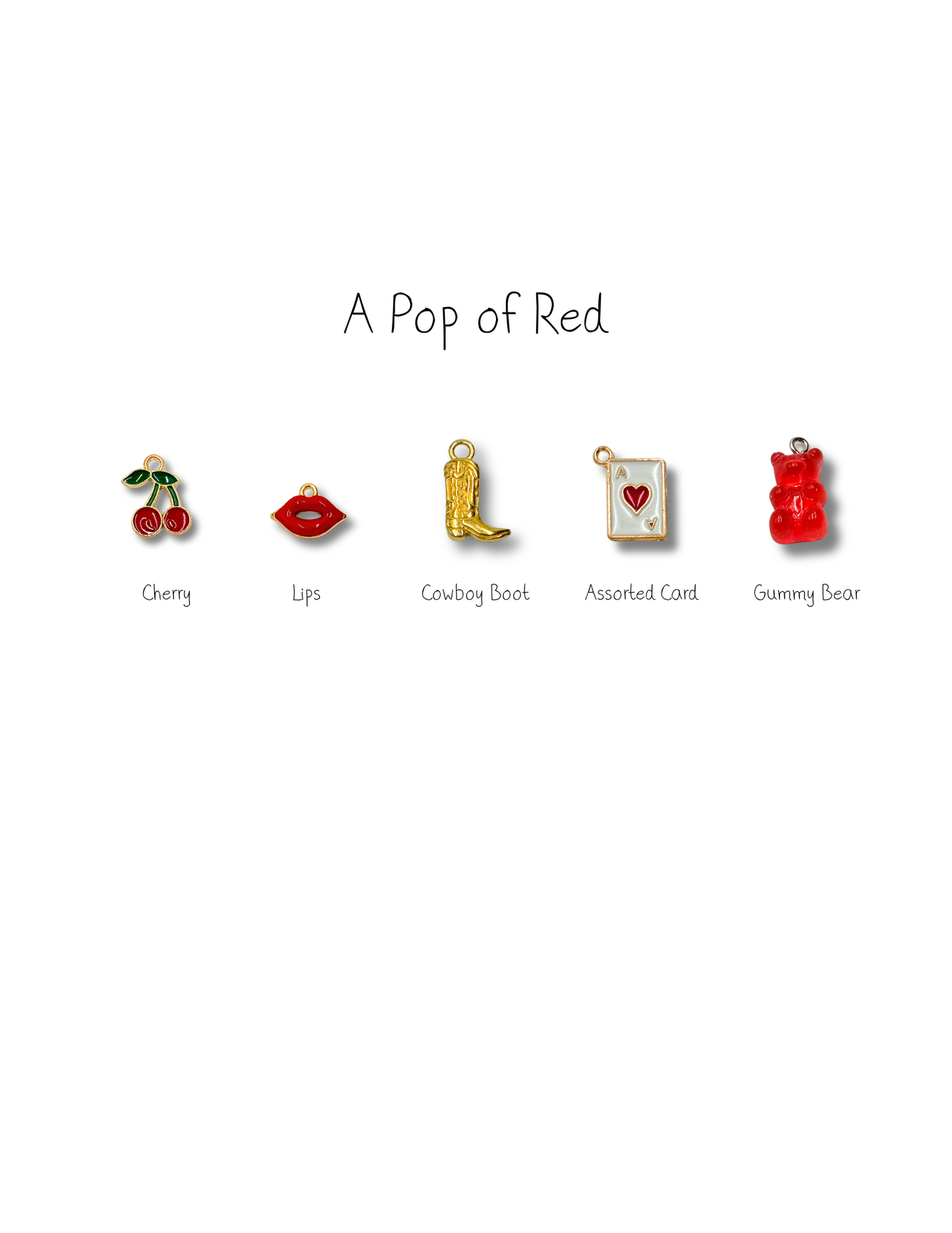 Pop Of Red - Charm Necklace DIY Kit