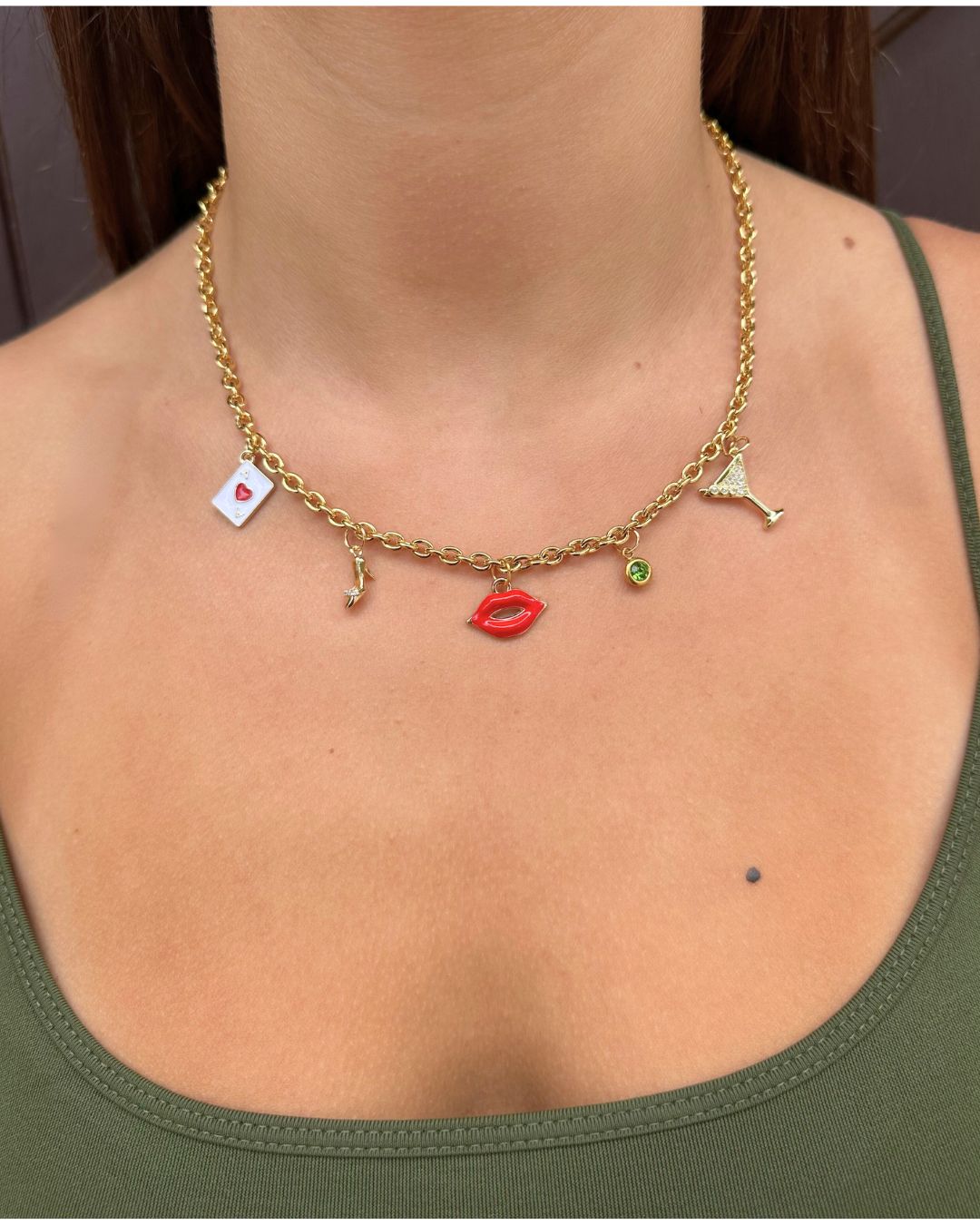 The Martini - Charm Necklace DIY Kit