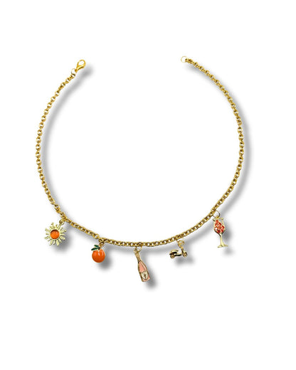 The Aperol Spritz - Charm Necklace DIY Kit