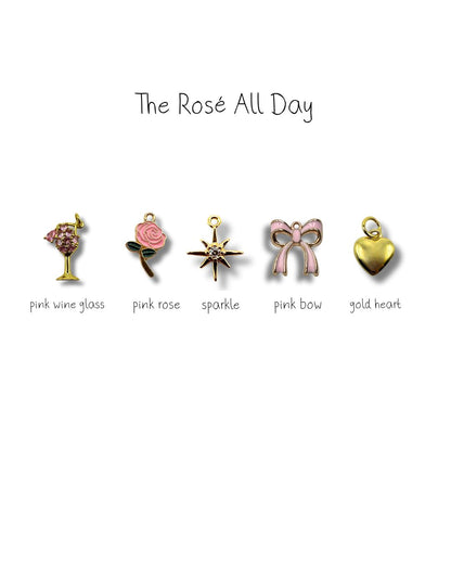 The Rosé All Day- Charm Necklace DIY Kit