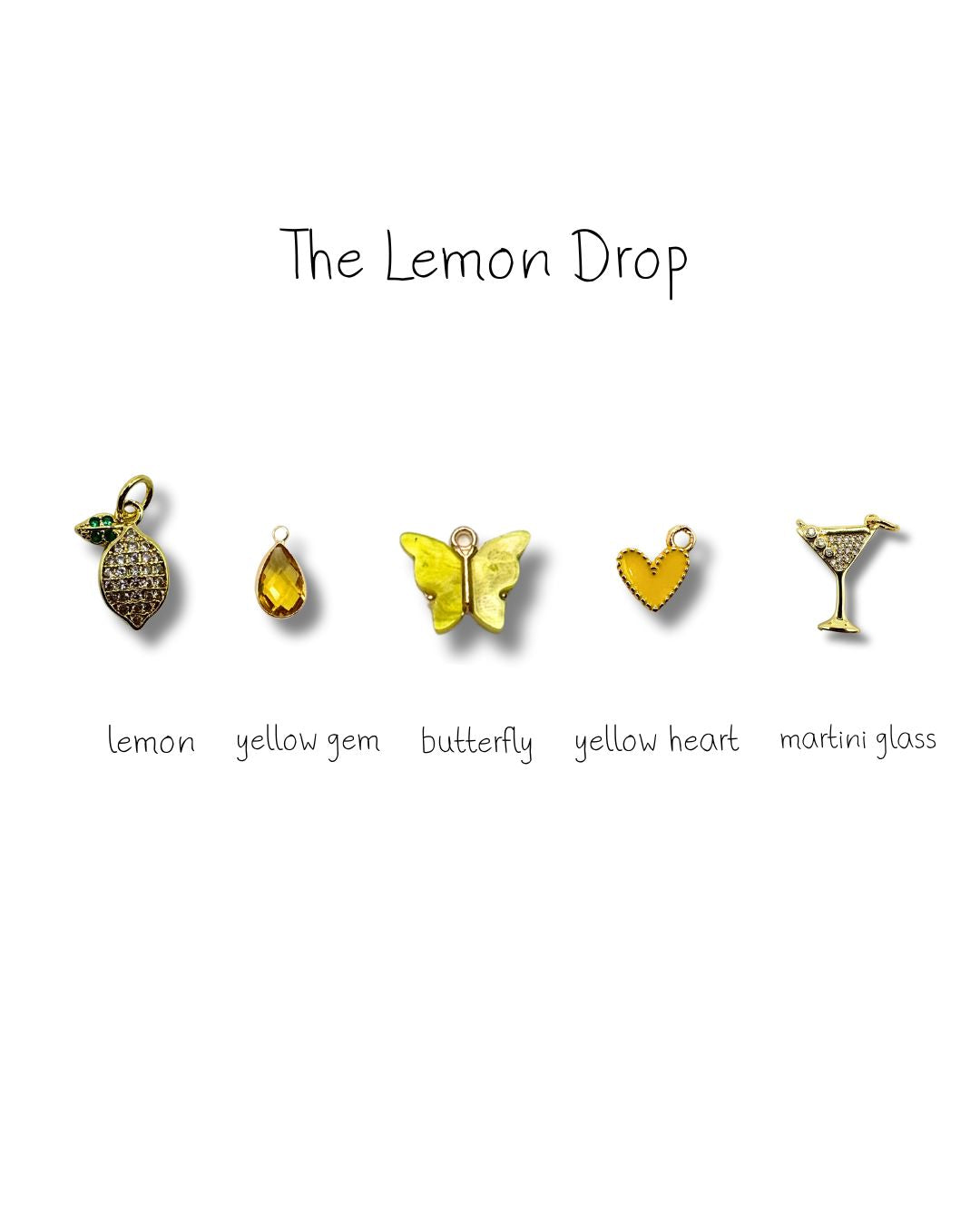 The Lemon Drop- Charm Necklace DIY Kit