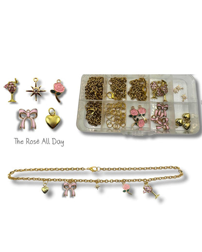 The Rosé All Day- Charm Necklace DIY Kit