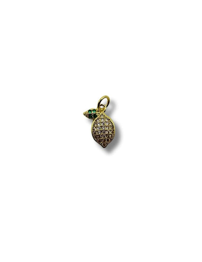 Rhinestone Lemon Charm