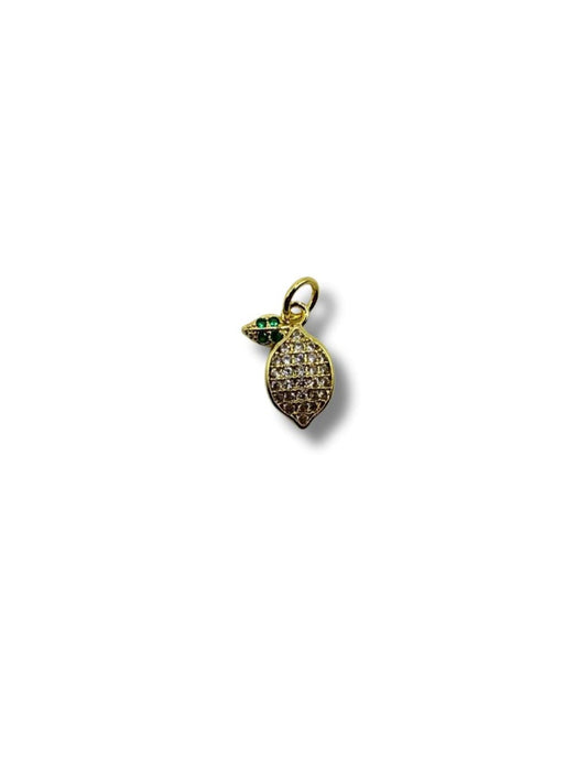 Rhinestone Lemon Charm