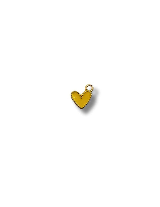 Yellow Heart Charm