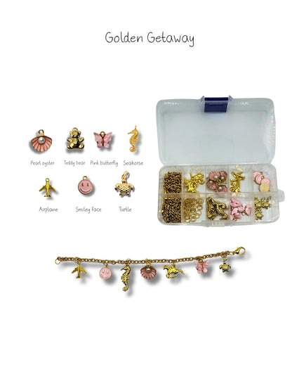 Golden Getaway - Charm Bracelet DIY Kit