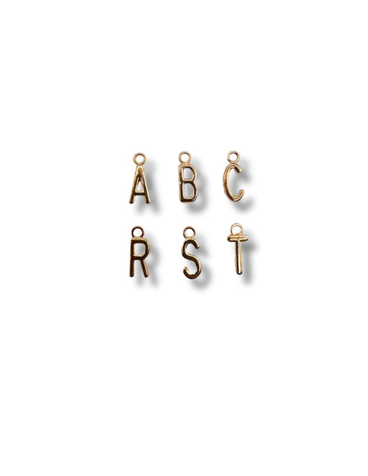 Rose Gold Letter Charm