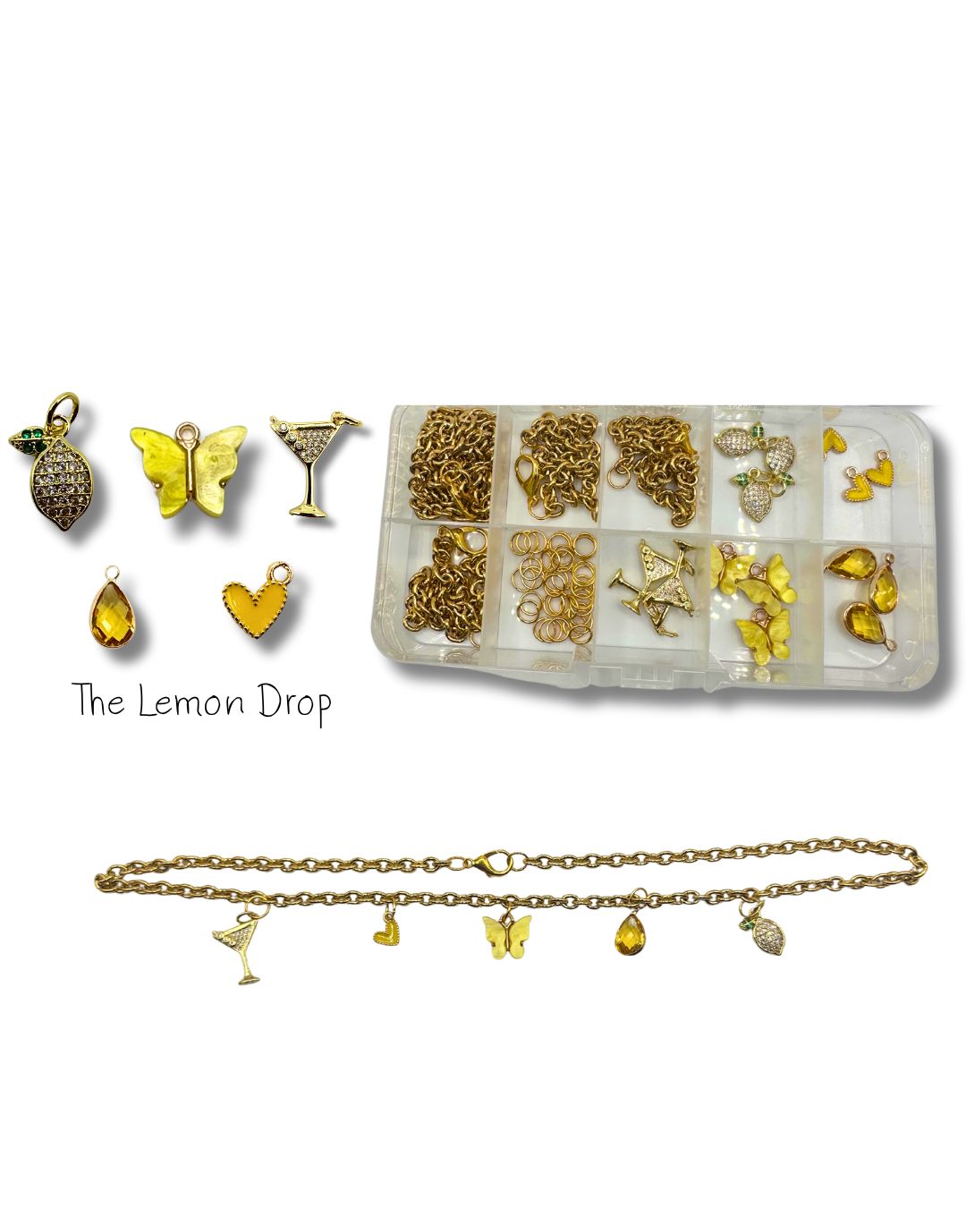 The Lemon Drop- Charm Necklace DIY Kit