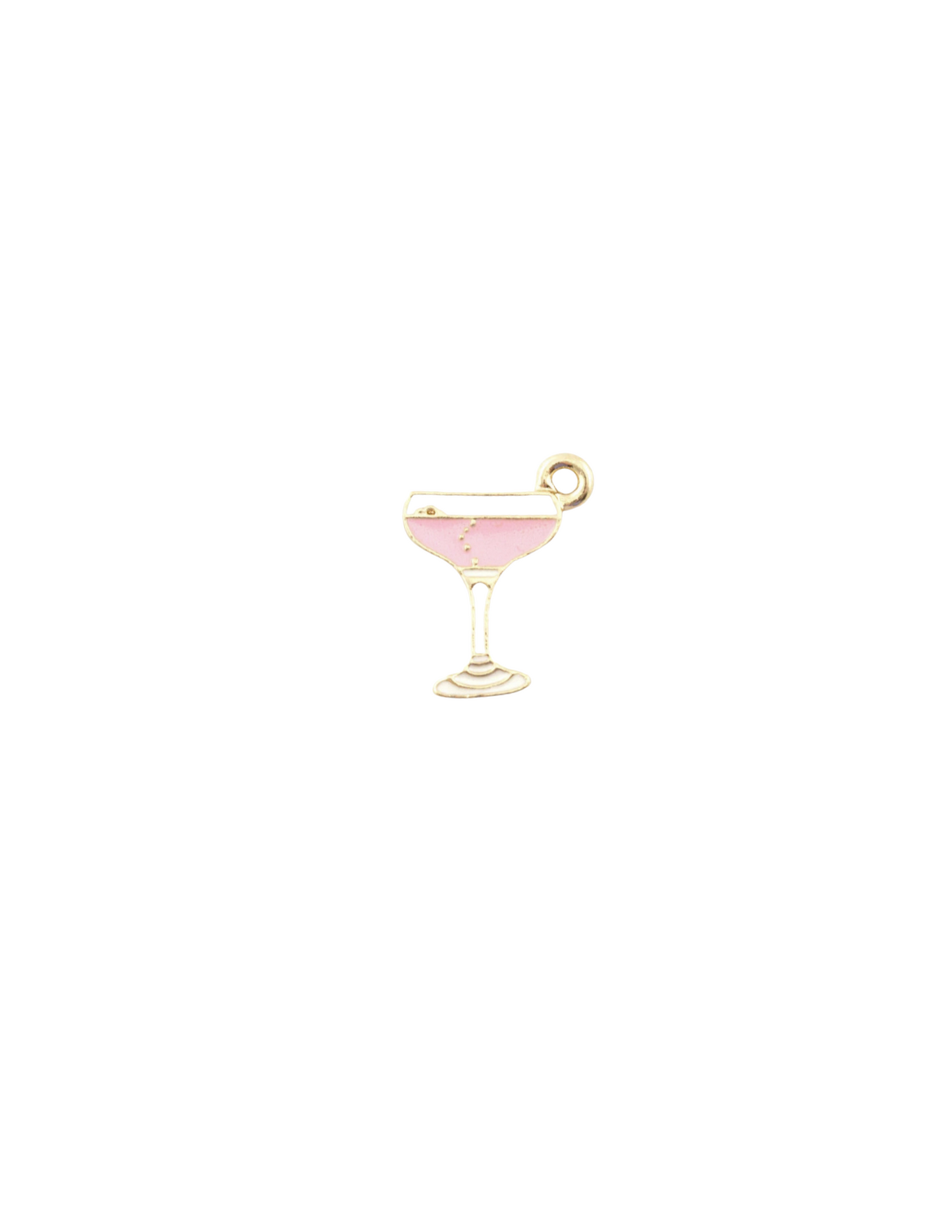 Flat Martini Glass charm