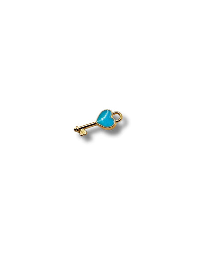 Heart Key Charm
