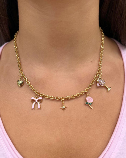 The Rosé All Day- Charm Necklace DIY Kit