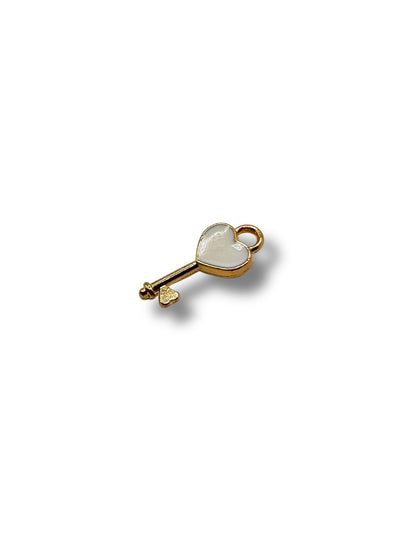 Heart Key Charm