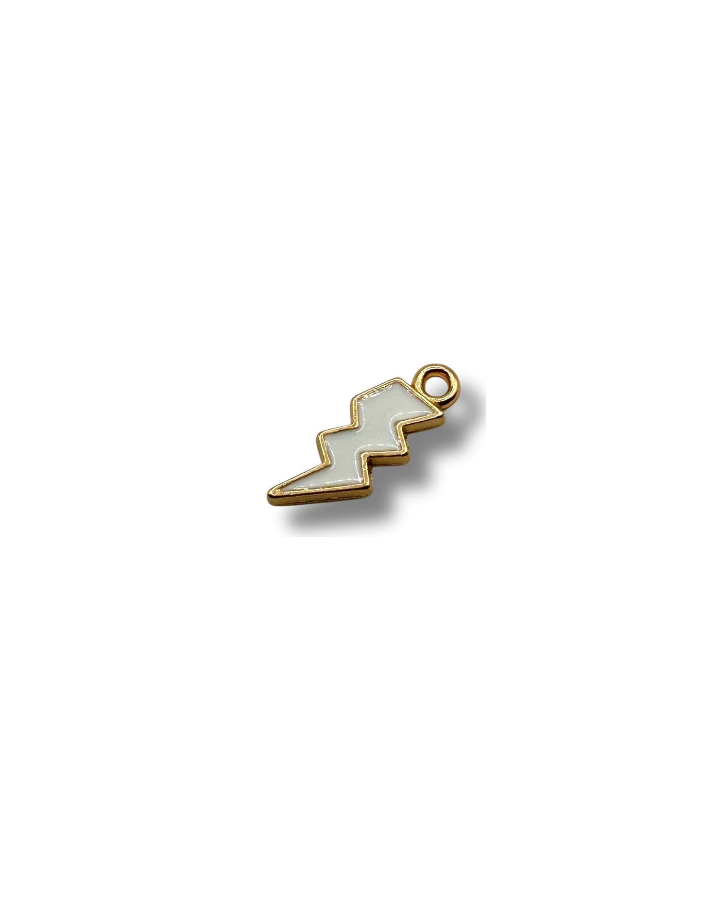 Colored Lightening Bolt Charm