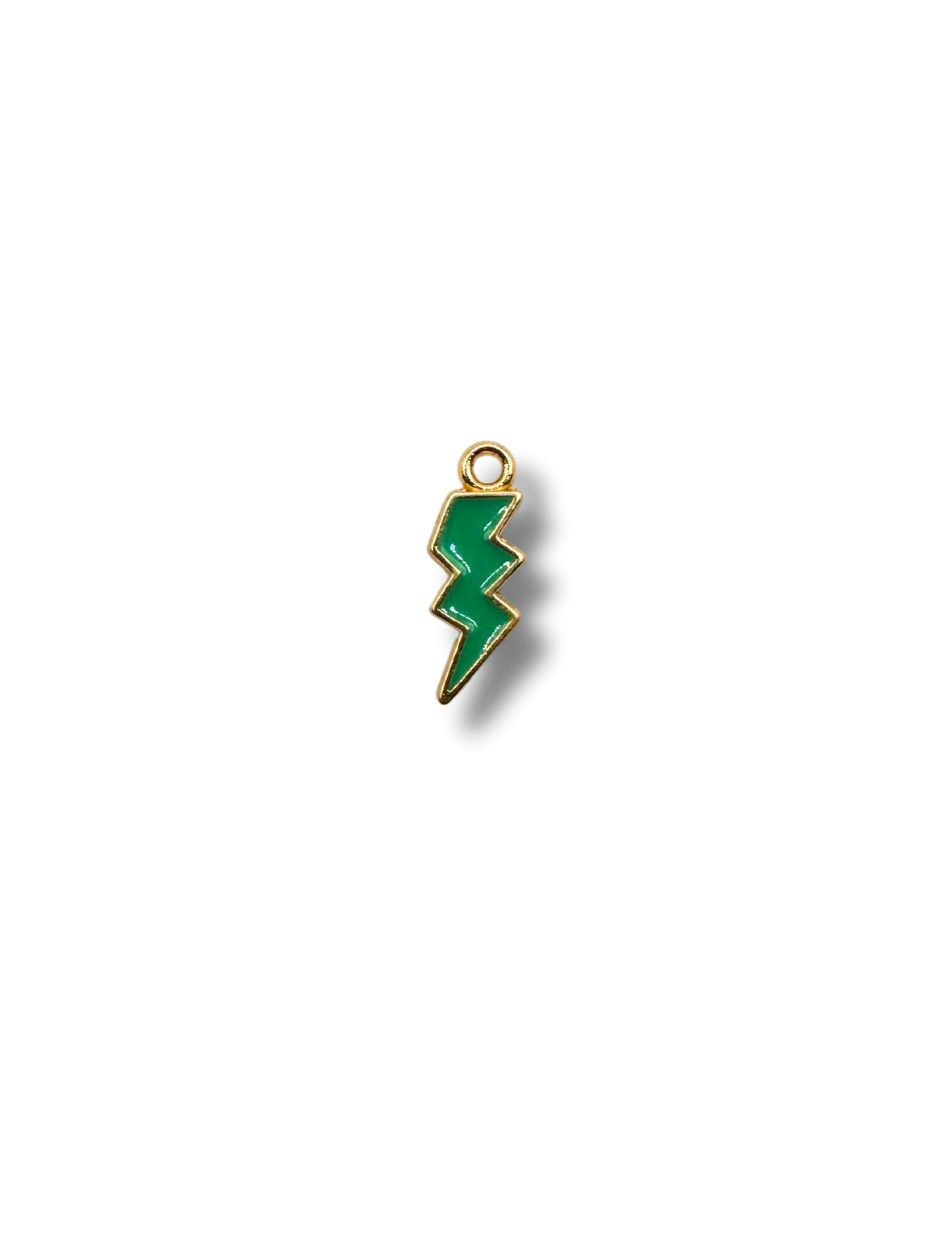 Colored Lightening Bolt Charm