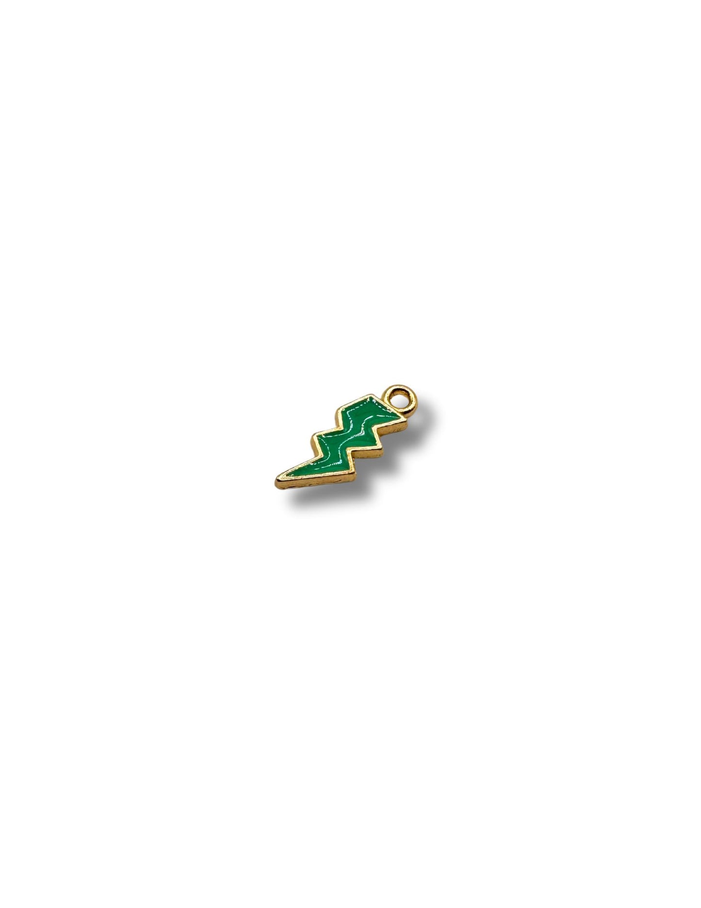 Colored Lightening Bolt Charm