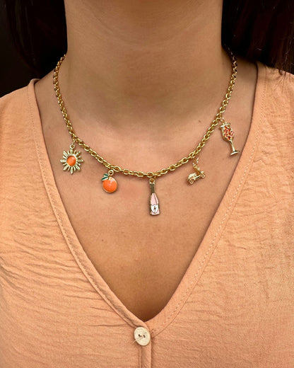 The Aperol Spritz - Charm Necklace DIY Kit
