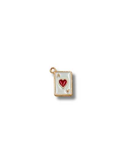 Poker card charms