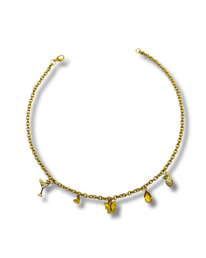 The Lemon Drop- Charm Necklace DIY Kit