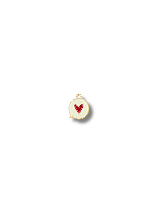 Thought Bubble Heart Charm