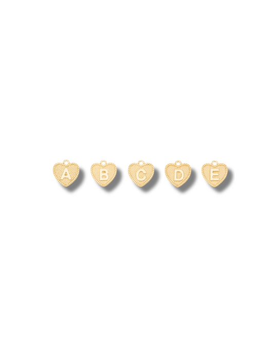 Lettered Heart Charm