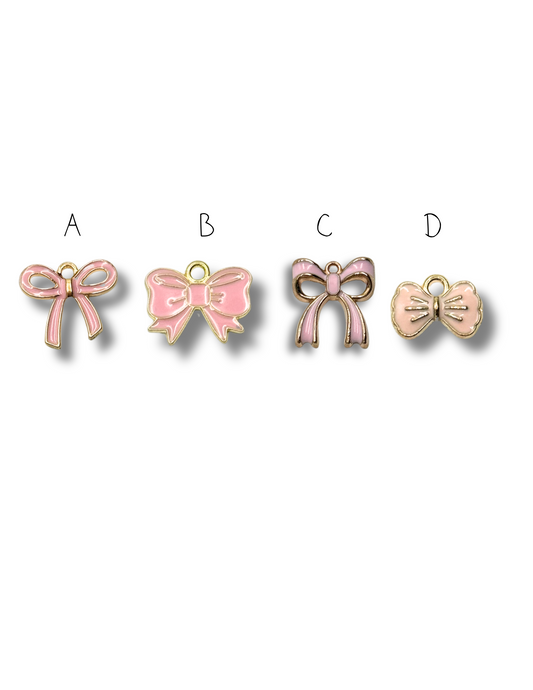 Pink Bow Charm