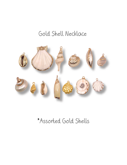 Gold Shell Collection - Charm Necklace DIY Kit