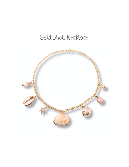 Gold Shell Collection - Charm Necklace DIY Kit