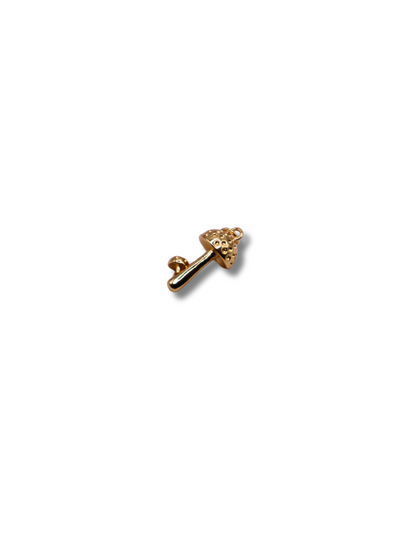 Golden Mushroom Charm